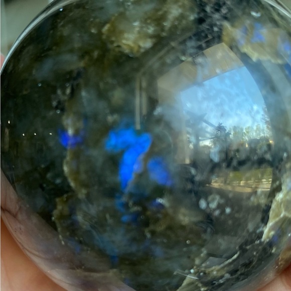 Labradorite Crystal Sphere - Picture 11 of 14
